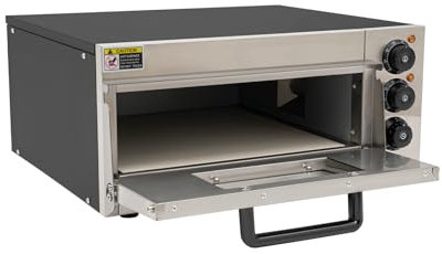 Four électrique pour plan de travail, pizza commercial de 2000 W, convient pour cuisson de pizzas, collations, bretzels et plats cuits.