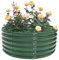 Hochbeet aus Metall, Pflanzkübel Rund, Erhöhtes Gartenbett, Durchmesser 106,7 cm, Hochbeete-Kit, Garten Pflanzkasten, für Gemüse, Früchte, Blumen, Kräuter, 106.7 x 43.2cm, Grün