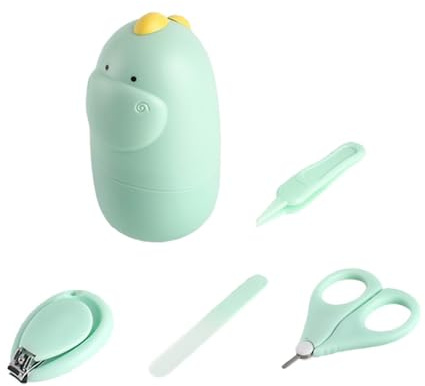 Supvox Nagelknipser Set für Inklusive Maniküre-werkzeugen und Pinzette für Kleinkinder mit Nagelschere und Etui für Tägliche Nagelpflege Zufällige Farbe