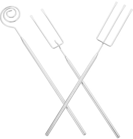 TOKIDNY Tenedores para Fondue de Acero Inoxidable Reutilizables Resistentes la Corrosión y Aptos para Lavavajillas para Barbacoa Hot Pot y Frutas con Mango Ergonómico para Uso Cómodo y
