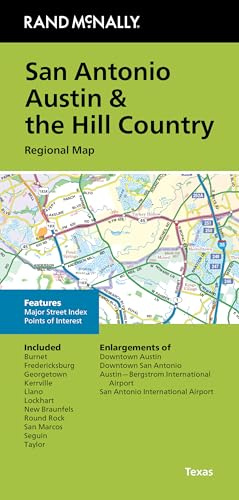 Rand McNally Folded Map: San Antonio Austin & the Hill Country Regional Map