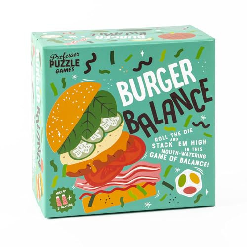 Professor PUZZLE | Burger Balance | Board Game | Ages 6+ | 2+ Players