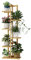 Bamworld Porta Piante da Interno in Bambu Naturale, Scaffale a 6 Livelli per Vasi, Ideale per Giardino, Patio e Balcone – Fioriera da Esterno & Arredo Giardino