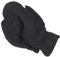 Harrys-Collection Herren Handschuhe Fäustlinge aus Lammfell mit Gummizug, Farben:schwarz, Handschuhgröße:M