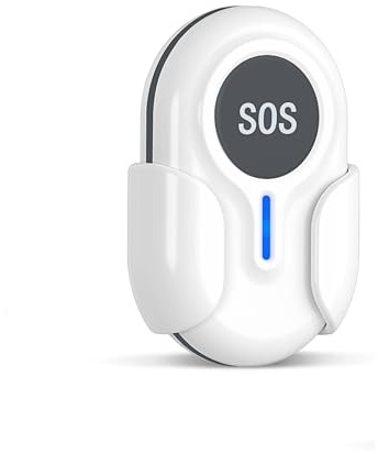 Daytech WiFi Tuya Intelligent Bracelet Alarme Personne Agee,Bouton Alarme Personne Agee,A Utiliser Lorsque Les Personnes âgées Ont Besoin d'aide (Blanc-1, Émetteur à Bouton-Poussoir (Lot de 1))