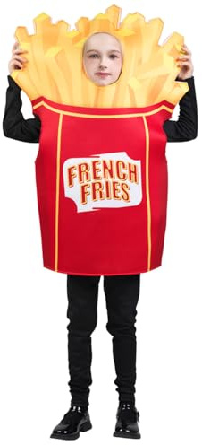 SEA HARE Unisex barn pommes frites rolig festkostym