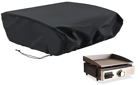 Azatemgo Housse de Protection pour Plancha en Tissu Oxford 420D - Taille 65×60×25 cm - Imperméable, Anti-UV et Anti-poussière - Noir - pour Usage Extérieur