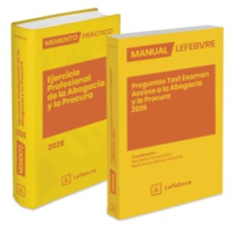 Pack Memento Ejercicio Profesional de la Abogacía 2026 + Manual Preguntas Test Examen Acceso a la Abogacía 2026