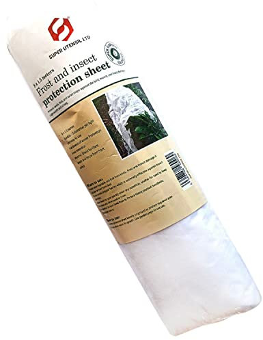 SUL Frost and Insect Protection Fleece 8 X 1.5m, Non-Woven Fabric Plant Blankets for Cold Weather, Garden Winterize Cover for Winter Frost Protection, Plant Cover from Birds and Insects