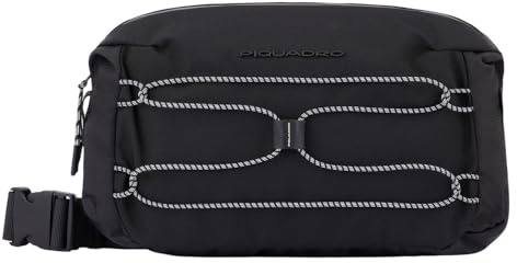 PIQUADRO Unisex Bauchtasche, Schwarz