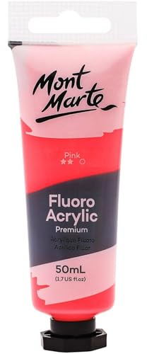 MONT MARTE Fluoro Acrylic Paint 50 ml, Pink