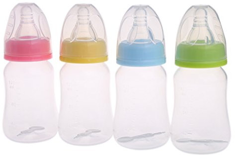vsilay Safety Baby Toddler Nursing Nipple Bottle PP Pacifier Milk Water Feeding Reusable Baby Bottle Portable for Travel
