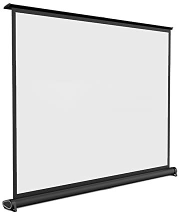 4K-projektionsskärm neddragbar för kontorsdator, liten bärbar projektorskärm 20/30/40/50 tum, videoskärm för utomhushemmafilm (4:03 20 tum)