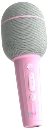 Mobility on Board - Micro Groovy Marshmallow - Microphone sans Fil karaoké avec Enceinte Bluetooth