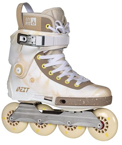 Powerslide Next Mery Muñoz Pro 81 Patins à roulettes Urban Freeskate 81 mm - Montage Trinity 3 points - Elite Frame - ABEC 9 - Patins pour femme - Freeride & Street