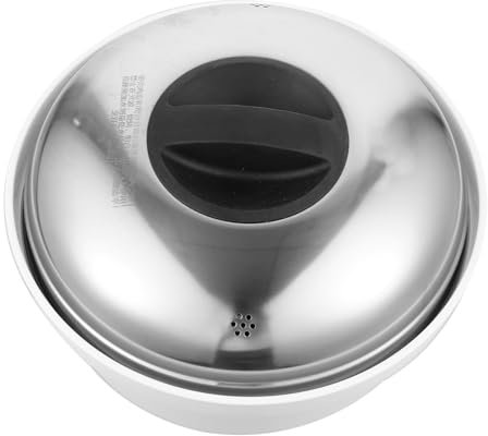 TIDTALEO Cocedor de Arroz y Vaporera para Microondas y Saludable para Dumplings Bollos y Arroz con Asas de Plástico y Diseño Clásico para Cocinar al