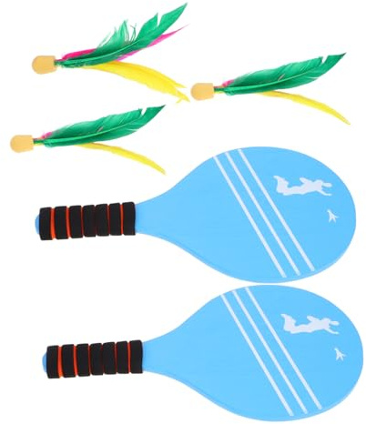 ibasenice Set De Bádminton para Niños Incluye Raquetas, Pelotas y Plumas para Jardín y Principiantes