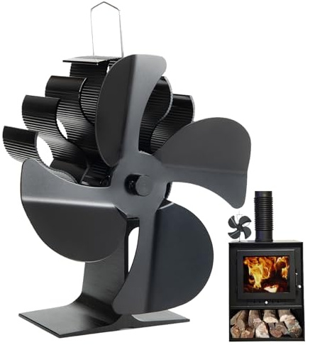 Générique Ventilatore per - Ventilatore per stufa non elettrico, ventilatori termoelettrici a legna, stufe a pellet di legno, calore a risparmio energetico | Cabina interna C