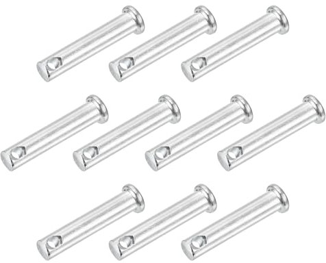 sourcing map 25Pcs 5/16x1-1/2 Single Hole Clevis Pins, Carbon Steel Flat Head Single Hole Clevis Pins for Mechanics Repair, Furniture Installation, Industrial Equipment, DIY (Blue White)