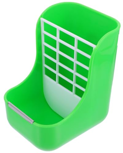 JOINPAYA Mangeoire Fixe pour Herbe et Nourriture de Lapin Râtelier à Foin Vert Support Alimentation Propre pour Petits Animaux comme Chinchilla et Cobaye