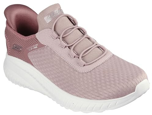 Skechers Damen BOBS Squad Chaos, Blush Mesh, 38.5 EU