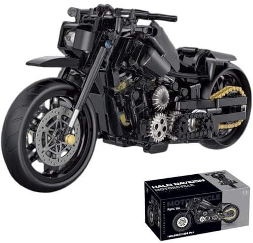 Motorcycle Building Kits, 586 Pieces Super Motorcycle Set for Adults, Technology Motorbike Building Set Construction Toys Compatible with Major Brands