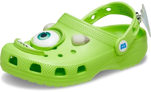 Crocs Zuecos unisex para niños de Disney Monsters Mike Wazowski (niño pequeño y grande), Multi, 1 Little Kid