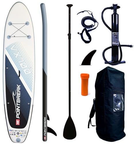 M.Y Point Break Paddle Boards 10ft 6in Inflatable Stand Up Paddle Board Paddleboard Complete with Full SUP Accessories Package + Rings for Seats