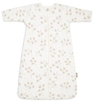 Jollein sovsäck baby – 90 cm – Leafy Dreams – bomull – 2,5 till 3,5 ToG – avtagbara ärmar – Oeko-TEX certifierad – baby sovsäck – vintersovsäck – även för vår och höst