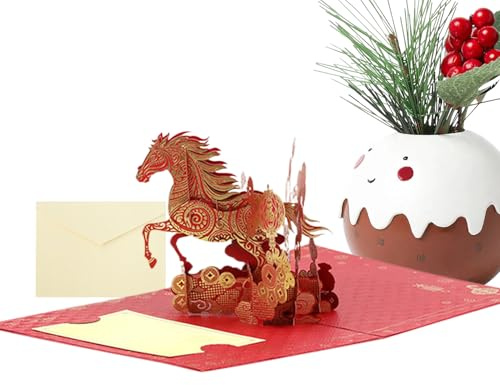 Ihdjasg Biglietti di ringraziamento – Cartone leggero da collezione – 2026 – Carta,Per famiglia amici donne bambini vacanze Capodanno decorazione per feste