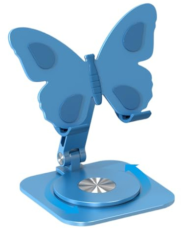Genérico Non-Slip Butterfly Modern Decor - Desk Phone Stand, Adjustable Phone Stand Desk Accessories,for Most Smartphones Tablet Home Office School Travel Camping Outdoor