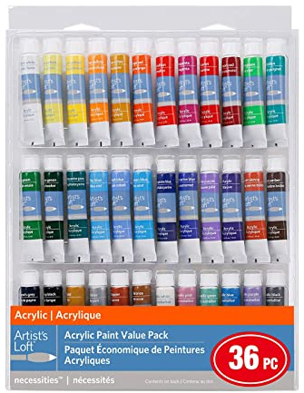 MICHAELS 36 Color Acrylic Paint Value Pack by Artist's Loft™ Necessities™