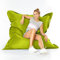 Green Bean© Outdoor Sitzsack XXL 140x180cm 380 Liter Kinder & Erwachsene Bean Bag EPS Perlen Füllung Riesensitzsack Groß Liegekissen Waschbar Wetterfest Lounge Chair Sitzkissen Bodenkissen Hellgrün