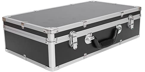 Yardwe Tool Box Aluminum Hard Tool Case Waterproof Carrying Case Portable Test Instruments Cameras Tools Parts and Accessories Storage Box 50X27X12cm Tool Chest