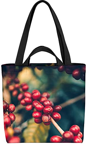 VOID Kaffebönor kaffeväxt väska 33 x 33 x 14 cm, 15 l shoppingkasse shoppingväska väska