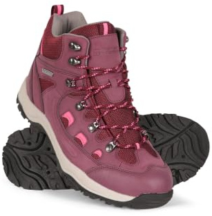 Mountain Warehouse Adventurer Womens Waterproof Boots | Lightweight & Durable Construction, Deep Lugs for Great Grip, Cushioned Footbed for All-Day Comfort, Idea for Hiking, Walking