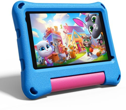 VASOUN Kids Tablet 7 Inch, Android 13 Tablet for Kids, Parental Control, Free Kids APP Pre-Installed 32GB GMS Certified WiFi Dual Camera with Eye Protection, Blue