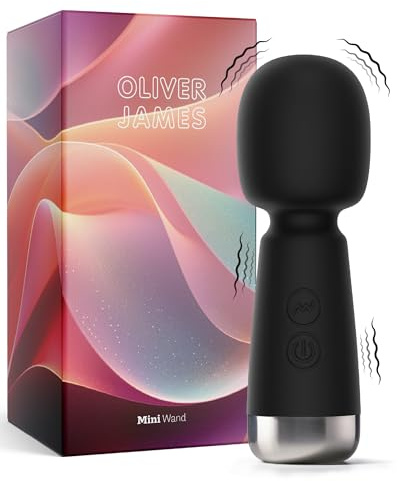 Oliver James Mini Vibratore – Portatile con 5 Modalità e 5 Velocità (Nero)