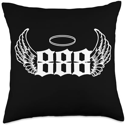 888 Angel Number Throw Pillow