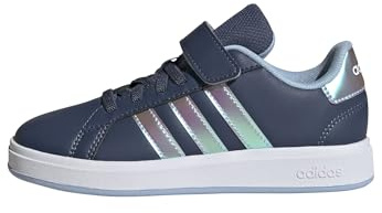 adidas Unisex Kinder Grand Court 2.0 Shoes Children, Preloved Ink/Iridescent/Clear Sky, 35 EU