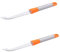 IMIKEYA 2 Pièces coupe-fromage en acier inoxydable coupe-beurre trancheuse à beurre coupe fromage couteau fromage couteau à fromage Coupe-fromage pour Brie et fromages fermes Orange