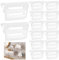 HVIHWI 20 PCS Refrigerator Dividers, Plastic Fridge Organisers with Clip, Adjustable Fridge Dividers Shelf Separators for Kitchen, Freezer, Drawer and Home Storage