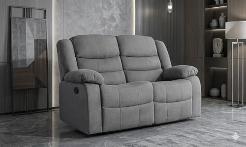 MNS Fabric 2 seater recliner in grey