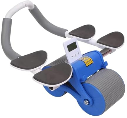 Rouleau de roue abdominal, automatique de la roue abdominale | Rouleau d'entraînement AB multipurpose automatique AB | Équipement de fitness avec minuterie, outil d'entraînement portable pour la poitr