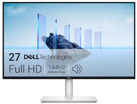 DELL 27 Plus Monitor - S2725HSM, Full HD (1920x1080), 144Hz, IPS, 1ms MPRT, AMD FreeSync, 99% sRGB, Ajuste de Altura, Altavoces Integrados, 2 HDMI, 3 Años de Garantía, Blanco