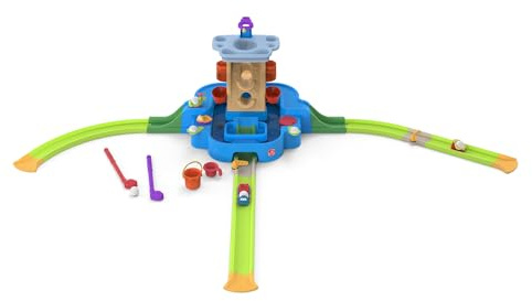 Step2 Putt & Splash Adventure Center, Kids Water Tower, Mini Golf Playset, 33 Accessories, Clubs, Golf Balls, Ages 1.5+ Years