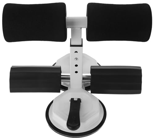 MAGICLULU Sit-up Assist Abdominal Curl Device with Dual Suction Cups, Ergonomic Sit-up Bar Trainer for Home Fitness, Fixed Foot Support Abdominal Crunch Aid for Core Workout