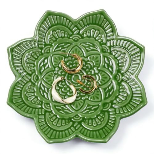 Friendship Gifts For Women Jewelry Dish Ceramic Trinket Ring Dish Tray
