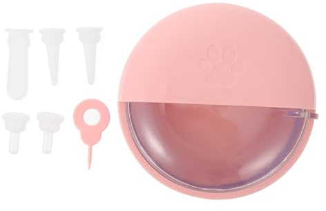 MUSISALY Gamelle à Lait pour Chiot et Chaton en PP Rose, Petit Animal | Dispositif D’alimentation, sans Odeur Particulière, pour Chatons et Lapins, Usage Quotidien