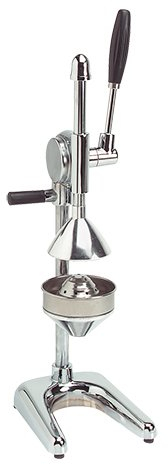 Spremifrutta manuale cromato con ogiva inox e piedini in gomma, altezza 50 cm